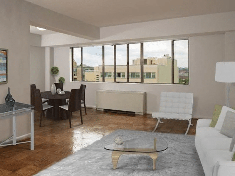 furnished living room in elise apartment